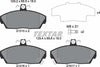 Textar Brake Pads Full Set Of 4 Front With Brake Caliper Screws With Accessories 2151503 thumbnail