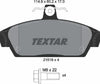 Textar Brake Pads Full Set Of 4 Front With Brake Caliper Screws 2151801 thumbnail