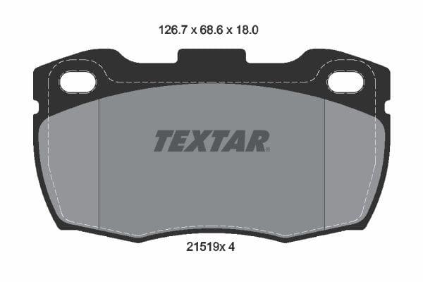 Textar Brake Pads Full Set Of 4 Front 2151901 - image 4