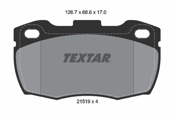 Textar Brake Pads Full Set Of 4 Front 2151902 - image 4