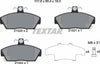 Textar Brake Pads Full Set Of 4 Front With Brake Caliper Screws 2152001 thumbnail