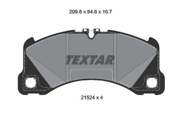 Textar Brake Pads Full Set Of 4 Front 2152401 - image 4