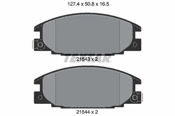 Textar Brake Pads Full Set Of 4 Front 2154302 - image 4