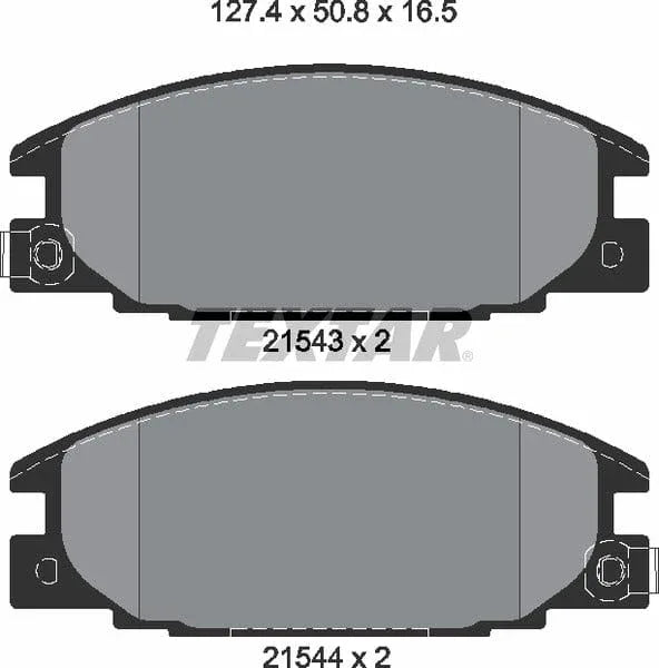 Textar Brake Pads Full Set Of 4 Front 2154302 - image 5