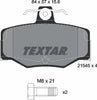 Textar Brake Pads Full Set Of 4 Rear With Brake Caliper Screws 2154501 thumbnail