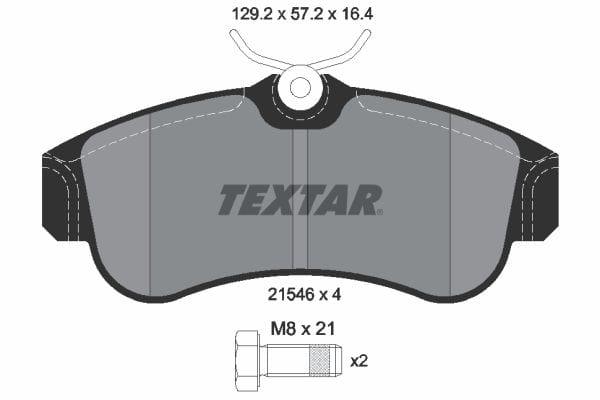 Textar Brake Pads Full Set Of 4 Front 2154601 - image 4