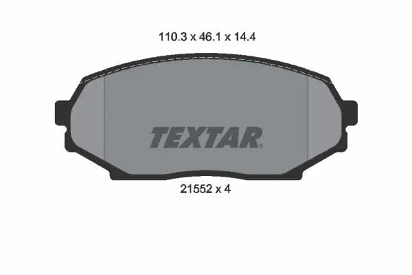 Textar Brake Pads Full Set Of 4 Front 2155202 - image 4