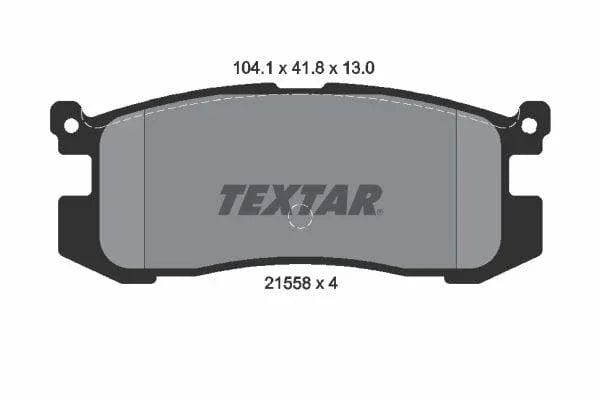 Textar Brake Pads Set Brake Pads Full Set Of 4 Rear 2155801 - image 4