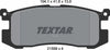 Textar Brake Pads Set Brake Pads Full Set Of 4 Rear 2155801 thumbnail