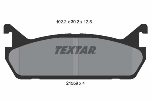 Textar Brake Pads Set Brake Pads Full Set Of 4 Rear 2155901 - image 4
