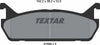 Textar Brake Pads Set Brake Pads Full Set Of 4 Rear 2155901 thumbnail