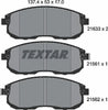 Textar Brake Pads Full Set Of 4 Front 2156101 thumbnail