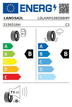 Landsail LS388 215/65 R16 98H Tyre Summer EU Label B/B 71dB Set of 2 - image 3