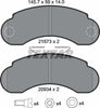 Textar Brake Pads Full Set Of 4 Front With Brake Caliper Screws With Accessories 2157302 thumbnail