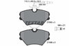 Textar Brake Pads Full Set Of 4 Front With Brake Caliper Screws 2159502 thumbnail