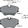 Textar Brake Pads Full Set Of 4 Front With Brake Caliper Screws 2159502 thumbnail