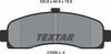 Textar Brake Pads Full Set Of 4 Front 2162601 thumbnail