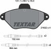 Textar Brake Pads Full Set Of 4 Front 2163201 thumbnail