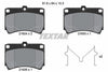 Textar Brake Pads Full Set Of 4 Front With Accessories 2165404 thumbnail