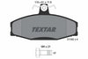 Textar Brake Pads Full Set Of 4 Front With Brake Caliper Screws 2166201 thumbnail