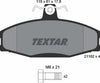 Textar Brake Pads Full Set Of 4 Front With Brake Caliper Screws 2166201 thumbnail