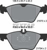 Textar Brake Pads Full Set Of 4 Front 2167001 thumbnail