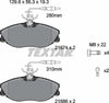 Textar Brake Pads Full Set Of 4 Front With Brake Caliper Screws With Accessories 2167403 thumbnail