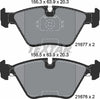 Textar Brake Pads Full Set Of 4 Front 2167703 thumbnail