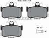 Textar Brake Pads Full Set Of 4 Rear With Brake Caliper Screws 2168202 thumbnail