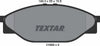Textar Brake Pads Full Set Of 4 Front 2168901 thumbnail