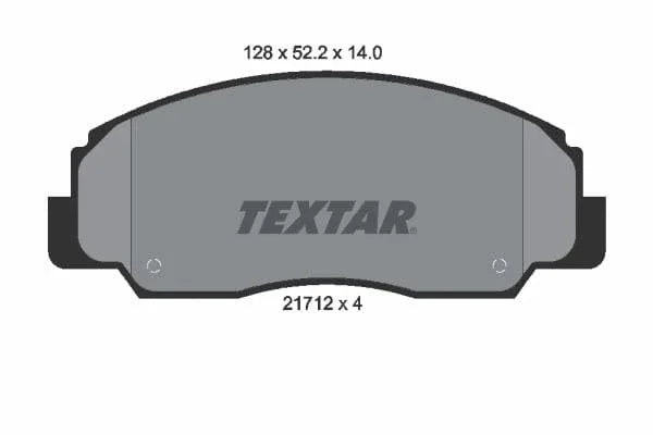 Textar Brake Pads Full Set Of 4 Front 2171201 - image 4
