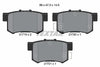 Textar Brake Pads Set Brake Pads Full Set Of 4 Rear 2171901 thumbnail