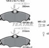 Textar Brake Pads Full Set Of 4 Front With Brake Caliper Screws With Accessories 2172402 thumbnail