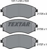 Textar Brake Pads Full Set Of 4 Front 2172502 thumbnail