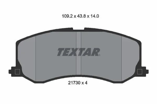 Textar Brake Pads Full Set Of 4 Front 2173001 - image 4