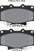 Textar Brake Pads Full Set Of 4 Front 2177501 thumbnail