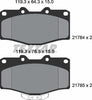 Textar Brake Pads Full Set Of 4 Front 2178401 thumbnail