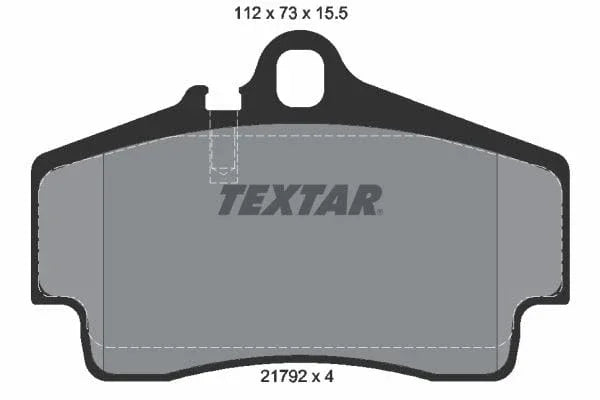 Textar Brake Pads Set Brake Pads Full Set Of 4 Rear 2179203 - image 4