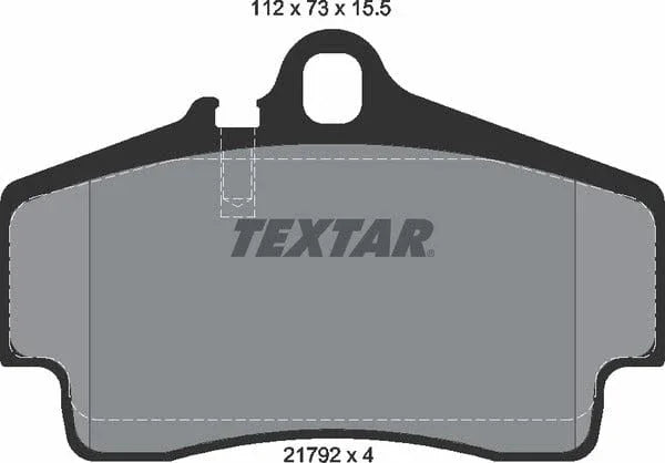 Textar Brake Pads Set Brake Pads Full Set Of 4 Rear 2179203 - image 5