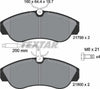 Textar Brake Pads Full Set Of 4 Front With Brake Caliper Screws 2179901 thumbnail