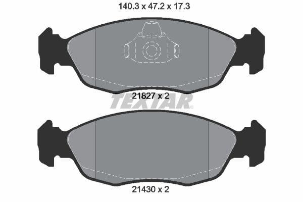 Textar Brake Pads Full Set Of 4 Front 2182702 - image 4