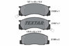 Textar Brake Pads Full Set Of 4 Front 2183601 thumbnail