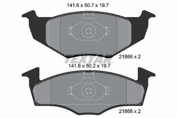 Textar Brake Pads Full Set Of 4 Front 2186603 - image 4