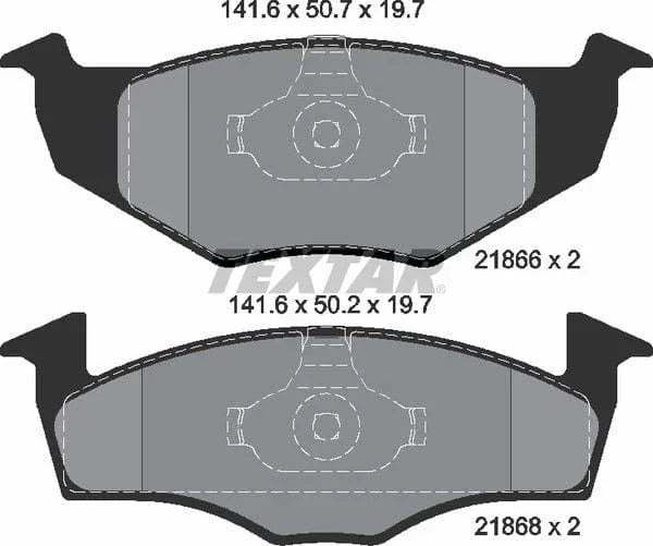 Textar Brake Pads Full Set Of 4 Front 2186603 - image 5