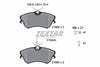 Textar Brake Pads Full Set Of 4 Front With Brake Caliper Screws With Accessories 2188801 thumbnail
