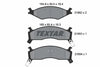 Textar Brake Pads Full Set Of 4 Front 2189202 thumbnail