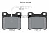 Textar Brake Pads Set Brake Pads Full Set Of 4 Rear 2190403 thumbnail