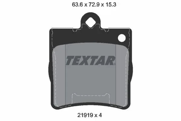 Textar Brake Pads Set Brake Pads Full Set Of 4 Rear 2191901 - image 4