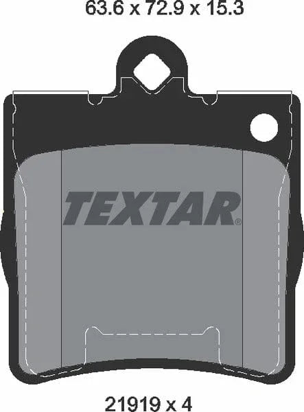 Textar Brake Pads Set Brake Pads Full Set Of 4 Rear 2191901 - image 5