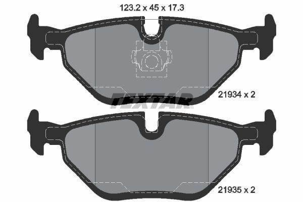 Textar Brake Pads Set Brake Pads Full Set Of 4 Rear 2193402 - image 4